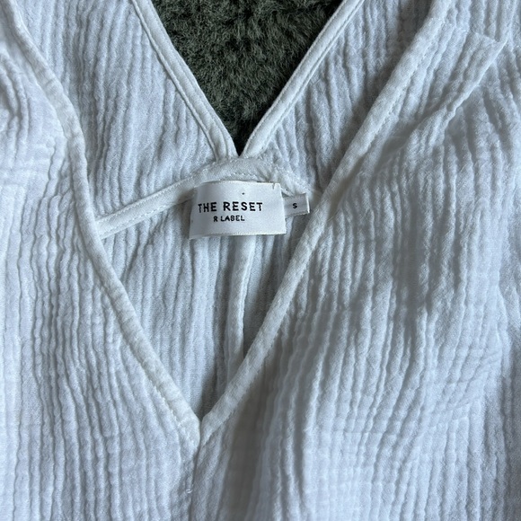 The Reset R Label Women's Small The Weekend Sleeveless Gauze Belted Midi Dress - Picture 3 of 3